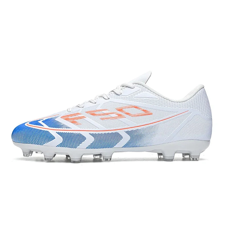 Chaussures de football FG/TF populaires, crampons de football unisexes à tige basse, baskets de football pour terrain, crampons d'entraînement rapides, crampons antidérapants à pointes longues