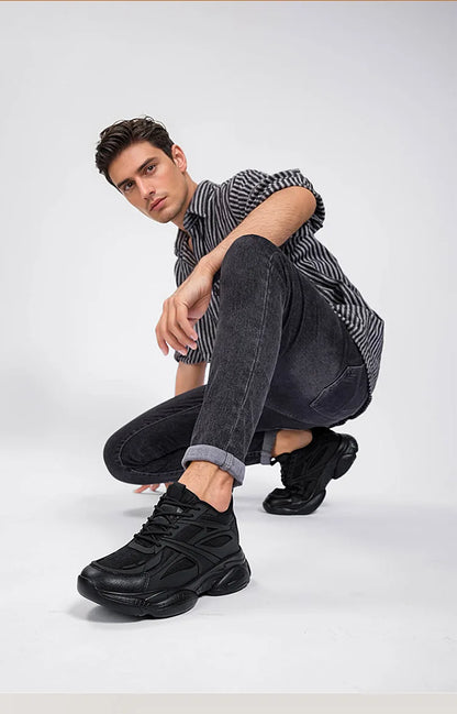 Nouvelles chaussures rehaussantes pour hommes, augmentation invisible de la taille de 10 cm, respirantes, augmentation de la taille de 8 cm, chaussures de sport en maille