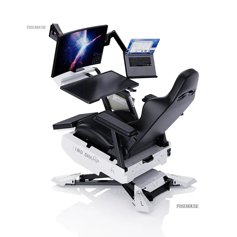 Office Chairs Zero Gravity Notebook Cockpit Gaming Chair Multifunctional Comfortable Computer Chair Lazy Cockpit Integrated