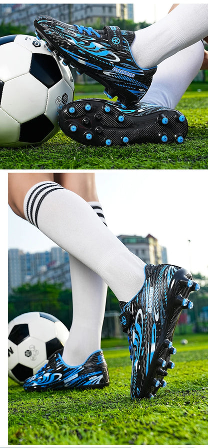 Chaussures de Football professionnelles pour enfants, bottes de terrain de Football d'intérieur pour hommes, chaussures de Football originales TF/AG, crampons de société, entraînement sur gazon rapide