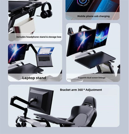 Office Chairs Zero Gravity Notebook Cockpit Gaming Chair Multifunctional Comfortable Computer Chair Lazy Cockpit Integrated
