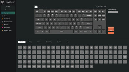 Keychron B33 Wireless Keyboard 80% TKL Layout Scissor Mechanism Switch Silent Typing 2.4G and Bluetooth Connection