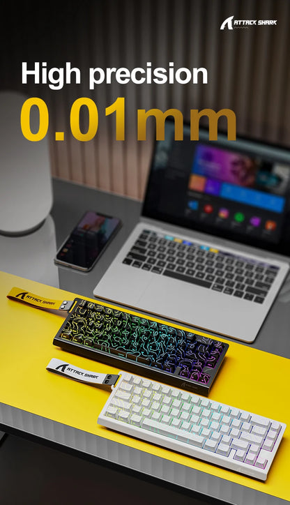 X68HE ATTACK SHARK X68PRO Magnetic Gaming Keyboard Mechanical Wired 0.01mm Rapid Trigg 8000Hz SOCD/Rs 0.125ms 128K Rate