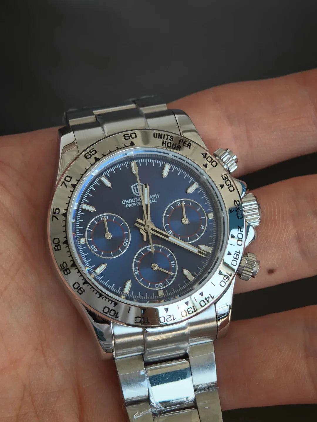 Watchdives WD16500 V2 Men Watch VK63 Quartz Movement Chronograph Wristwatch Stainless Steel Sapphire Crystal Luminous  Watches