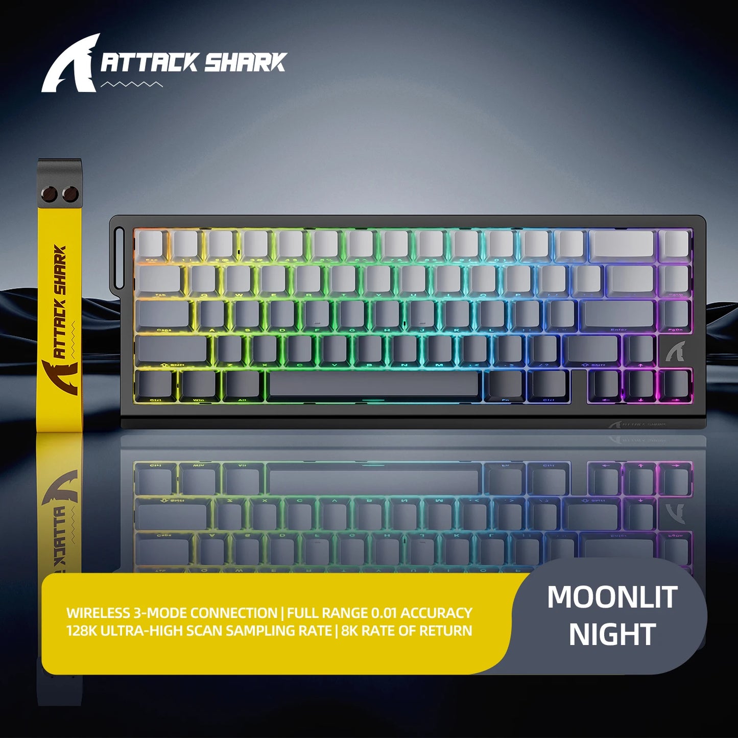 X68HE ATTACK SHARK X68PRO Magnetic Gaming Keyboard Mechanical Wired 0.01mm Rapid Trigg 8000Hz SOCD/Rs 0.125ms 128K Rate