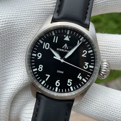 STEELFLIER Official SF743 Quartz Pilot Big Onion Crown Swiss Luminous VH31 20Bar Waterproof Sapphire Crystal Luxury Dive Watch