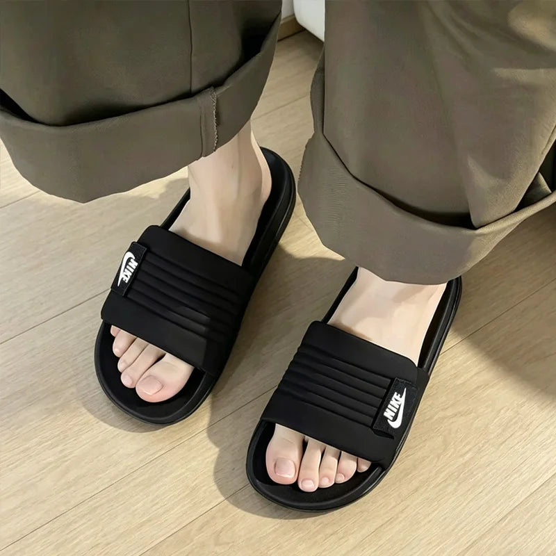 Nike Men Slide Slippers, Soft Cushion Non-slip Quick Dry Casual Indoor Outdoor Beach Shower Slippers DQ9624-001