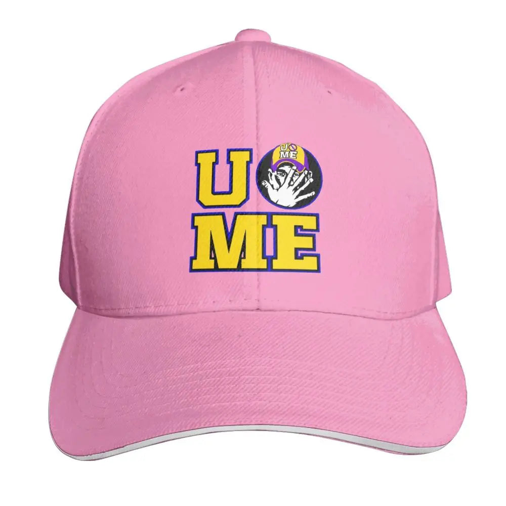 Yellow Wrestling Cena John White Custom Baseball Caps For Mens Unisex Male Beach Sunscreen Hat Snapback Cap