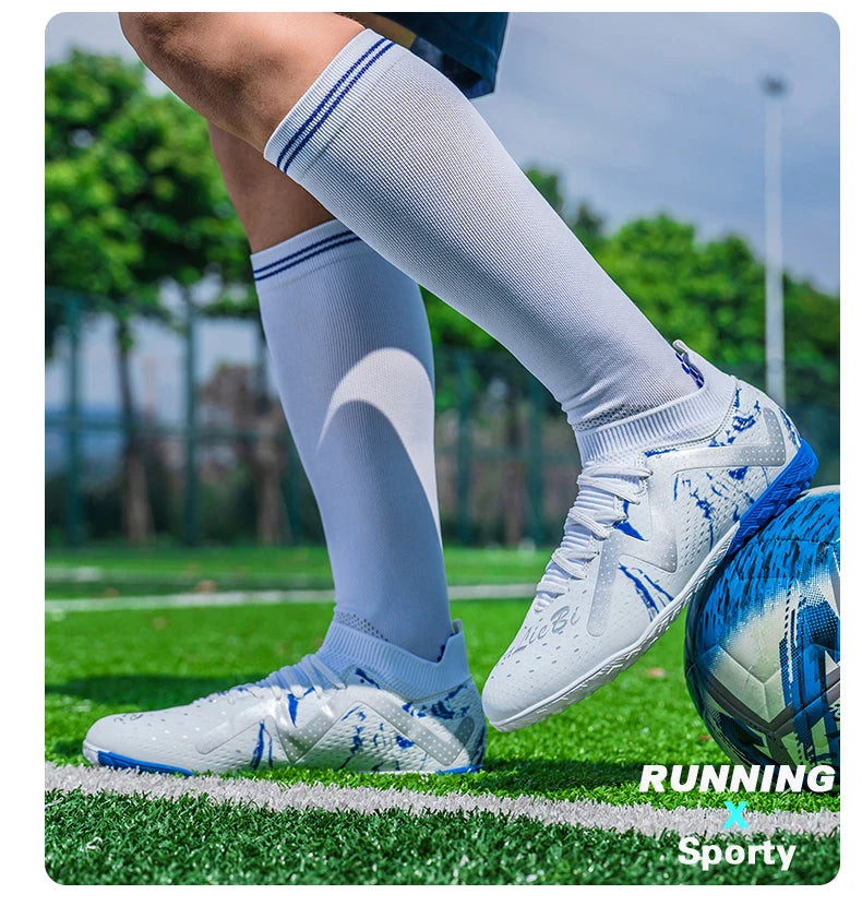 Bottes de Football professionnelles pour hommes, crampons de Football, entraînement de Sport en plein air, respirants pour étudiants, ultralégers, unisexe, livraison directe