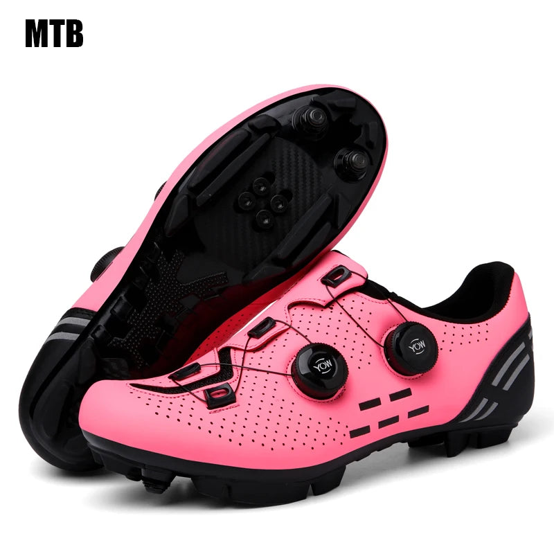 Zapatillas de ciclismo profesionales para hombre MTB y SPD, zapatillas de carreras de montaña, zapatillas de ciclismo de carretera SPD y de montaña para mujer