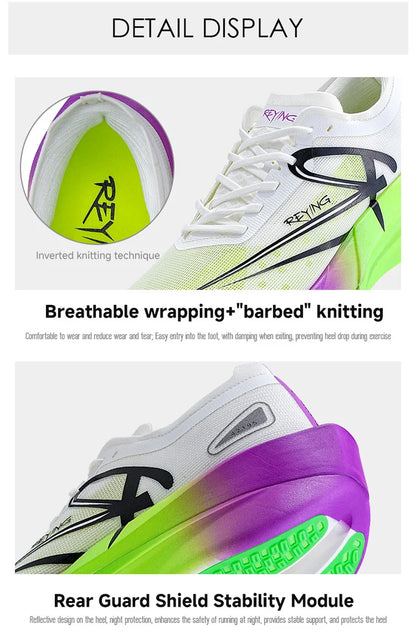 IRUNSVAN Marathon Full Length Carbon Plate Running Shoes Men Cushion Shock Absorbent Triple Rebound Outdoors Road Sports Shoes