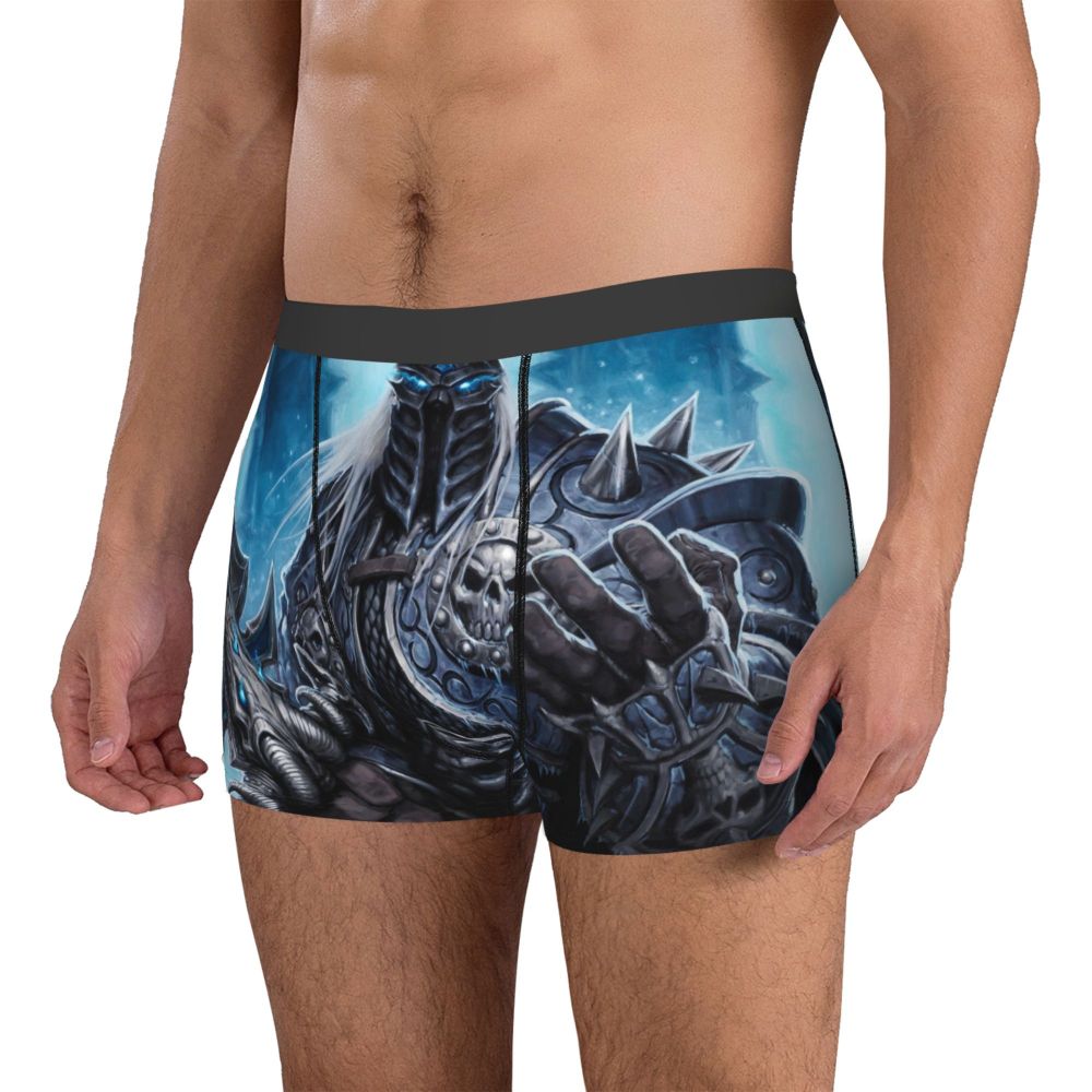 World of Warcraft Arthas-King Underpants Cotton Panties Male Underwear Sexy Shorts Boxer Briefs
