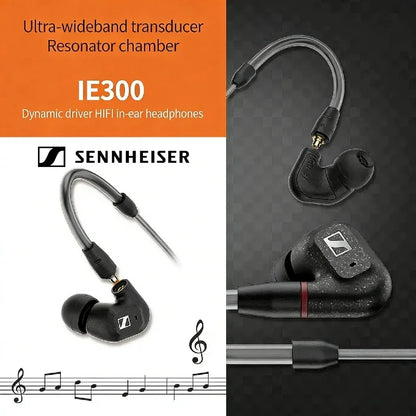 Sennheiser Wired In-Ear Earphones HiFi TrueResponse Dynamic Driver Detachable Cable Noise Isolating Studio Monitoring Hot Sale