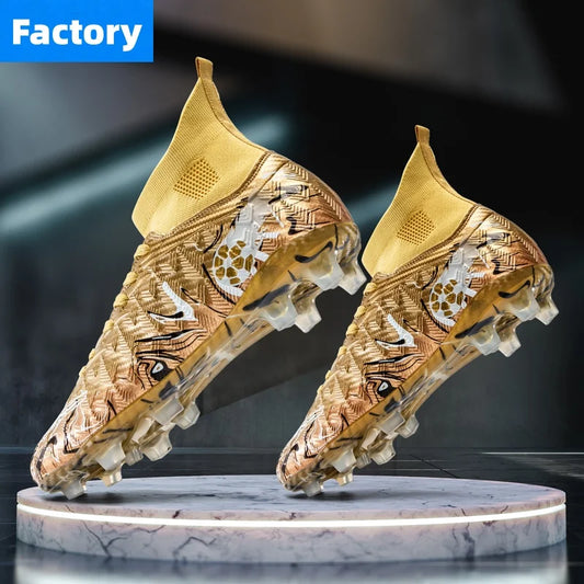 Men Professional Football Shoes Society Cleats Soccer Shoes Original Indoor Football Field Boots Grass Training TF/FG Sneaker