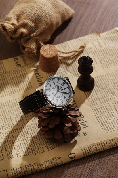 【Escapement Time】Automatic Movement Pilot Watch withType-B or Type-A   Black Dial and 40mm Case waterproof 100M