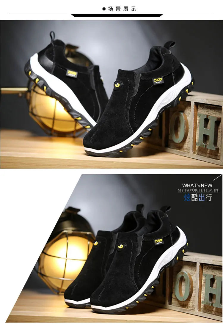 Men's Fashionable Casual Sports Shoes, Outdoor Walking and Hiking Shoes, Loafers, Comfortable Shoes, Lightweight, Plus Size38-50