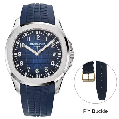 Specht&Sohne Brand Automatic Mechanical Watches Sports Wristwatches Green Sapphire Luminous 50M Waterproof  Relogio Masculino