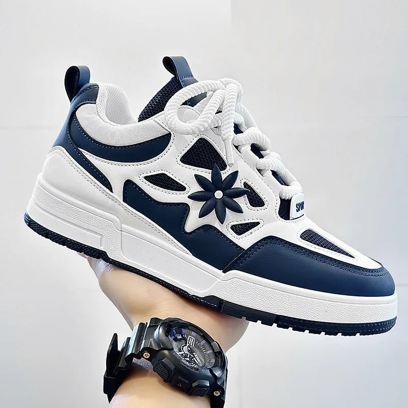 Zapatillas de moda para hombre, estilo urbano y skate, de marca de lujo, para entrenamiento, con malla transpirable, calzado casual masculino
