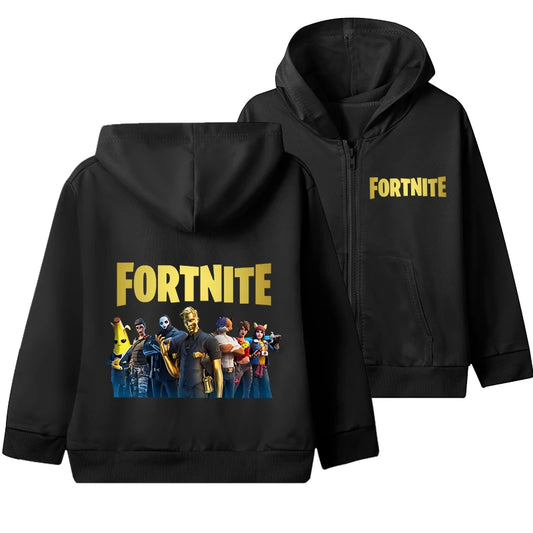 Hot Game Fortnites Zipper Hoodies Kids Hooded Jacket Children Thin Sweatshirt Autumn Long Sleeve Boy Clothing Casual Hood Coat
