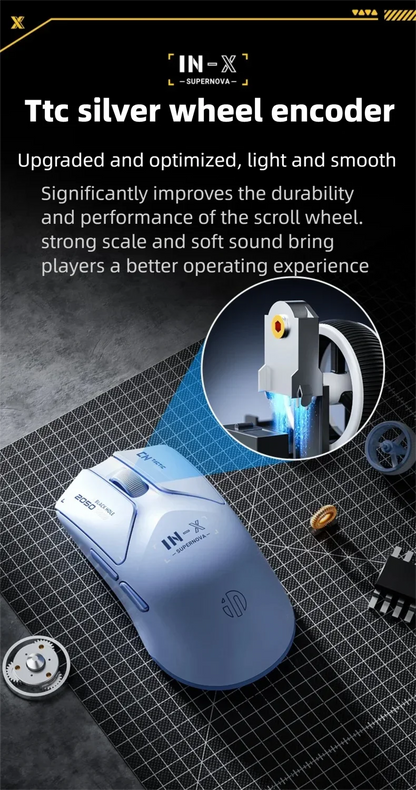 INPHIC INX SE Lightweight Wireless Gaming Mouse 12800DPI Flagship Touch 1000HZ Wireless Mouse Suitable for Desktop Laptops