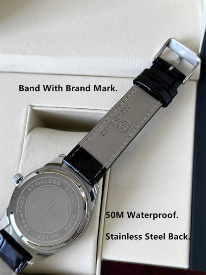 PABLO RAEZ Actual Photo Classic Top Brand Luxury Men Watch Male Date Casual Clock Leather Waterproof Quartz Business Wristwatch