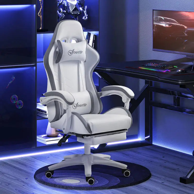 Ergonomic Gaming Chair 120KG Load 135° Recline Footrest Adjustable Headrest Lumbar Support Home Office Chair