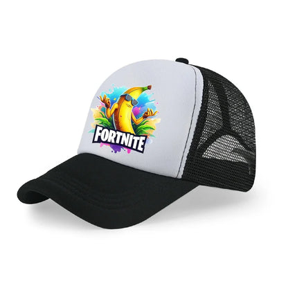 Fortnite Baseball Cap Cartoon Game Printed Hat Kids Summer Breathable Mesh Hat Adjustable Peaked Cap Childrens Birthday Gift