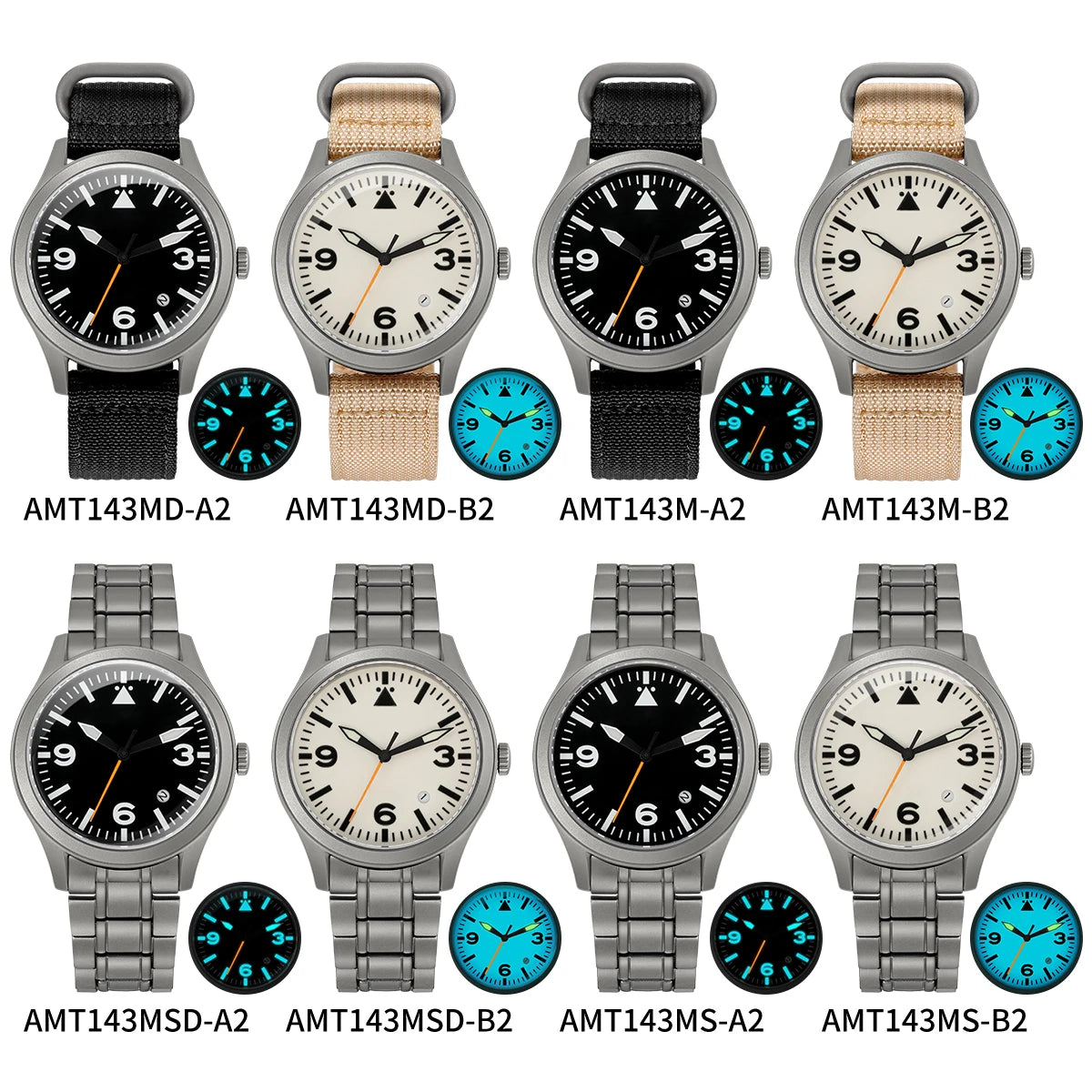 BERNY Aviation Top Titanium Mechanical Men Watch Sapphire AR Coating Supper Luminous 10Bar Sport Watch Titanium Aviation Watches