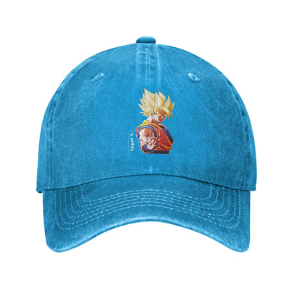 Dragon Ball Goku’s Saiyan Saga Baseball Cap Vintage Distressed Washed  Snapback Cap Men Women Outdoor Running Golf Gift Hats Cap