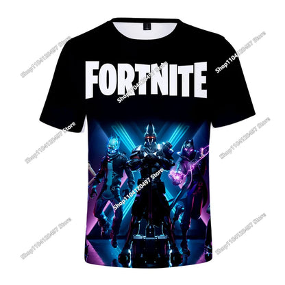 Children's Summer T Shirt Battle Royale Fortnite Hero Victory 3d T-shirt Tees Boys Girls Baby Clothes