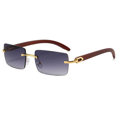 2025 New Frameless Fashion Sunglasses for Unisex Vacation Casual Driving Sun Shades Classic Outdoor Vacation Riding Sun Glasses