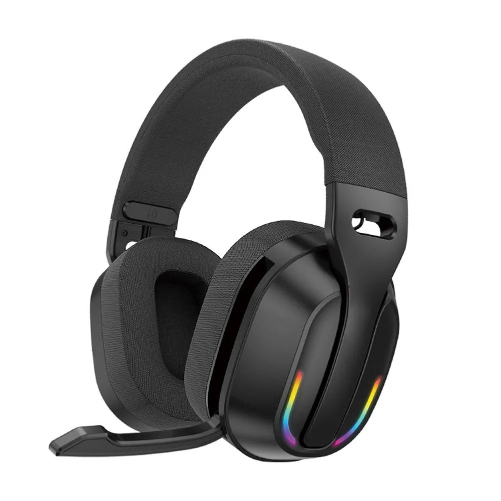 Wireless Headset B500 RGB Noise Cancelling Gaming Headphones 60H Playtime BTV5.4 & HD Sound Stereo Music Game Earphone