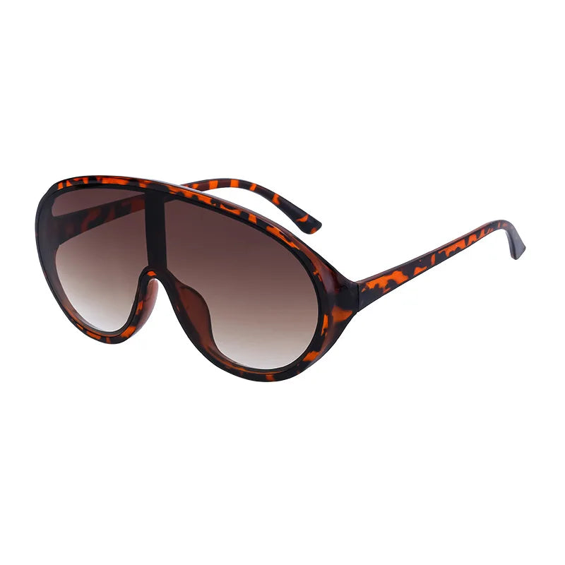 Trendige, übergroße Einteilige Sonnenbrillen für Damen und Herren – Luxusmarken-Designer-Sonnenbrillen – Modische Sonnenbrillen – Große Brillenfassungen