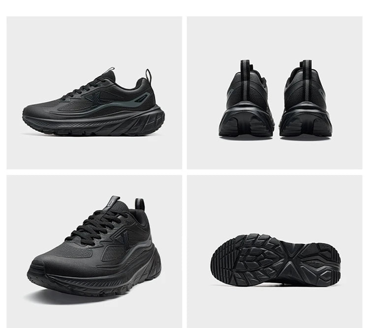 Xtep Male's Running Shoes Lightweight Breathable Shock Absorption Wear-Resistant Durability Cushioning Sneakers 875419110002
