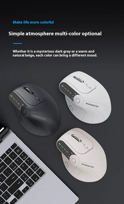 Monster M2 PRO MAX Gaming Mouse Rechargeable Dual Mode DPI Lightweight Custom & Comfortable Ergonomic Wireless Mouse Sensitive