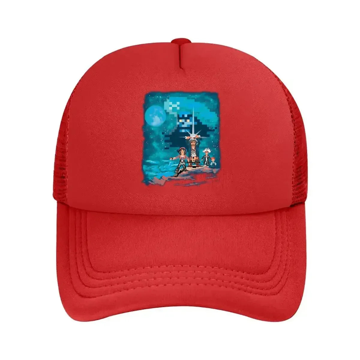 2026 Pixel Adventure Retro, 8 - Bit - Style Character Graphic Art Design Mesh Baseball Cap