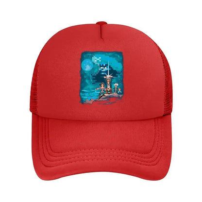 2026 Pixel Adventure Retro, 8 - Bit - Style Character Graphic Art Design Mesh Baseball Cap