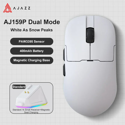 Ajazz AJ159 PRO/APEX Gaming Mouse 8000Hz Rebound Rate Paw3950 Color Screen Magnetic Stand AJ159P Office & Gaming