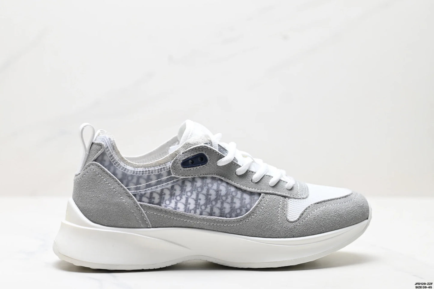 Low-Top Casual Men's Sneakers Fashionable Sport Shoes Comfortable Walking Shoes Men's Footwear Breathable Leather Upper