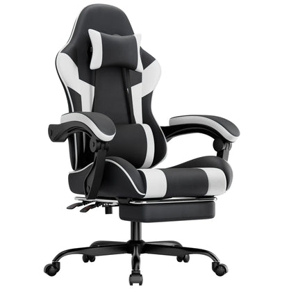 Gaming Chair Ergonomic Gaming Chair with Lumbar Support, Breathable Pu Leather Office Chair,Comfortable Computer Chair