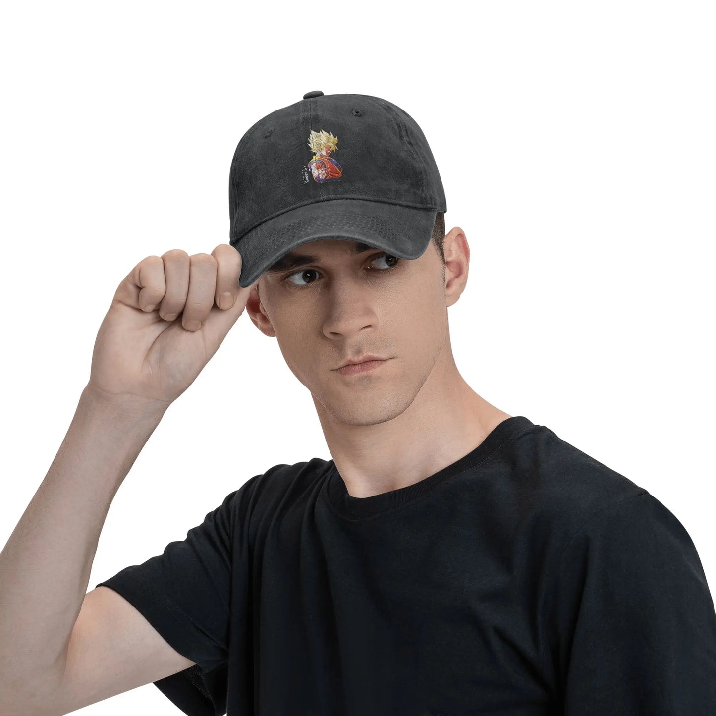 Dragon Ball Goku’s Saiyan Saga Baseball Cap Vintage Distressed Washed  Snapback Cap Men Women Outdoor Running Golf Gift Hats Cap