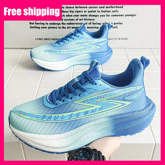 Men Running Shoes Professional Marathon Comfortable Breathe Mesh Sneakers Daily Fitness Anti Slip Shock-absorbing Jogging Shoes