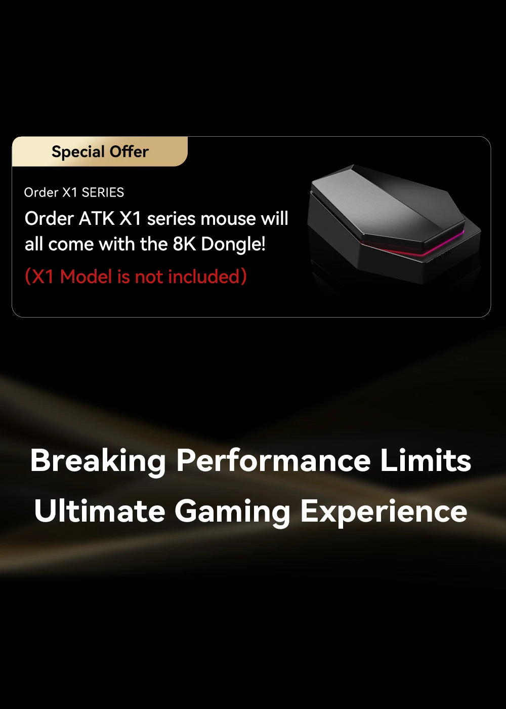 Brezžična Bluetooth miška ATK X1 Series Paw3950/Ultra 8k, lahka 49g, tri načini povezave, FPS gaming miška, darilo po meri