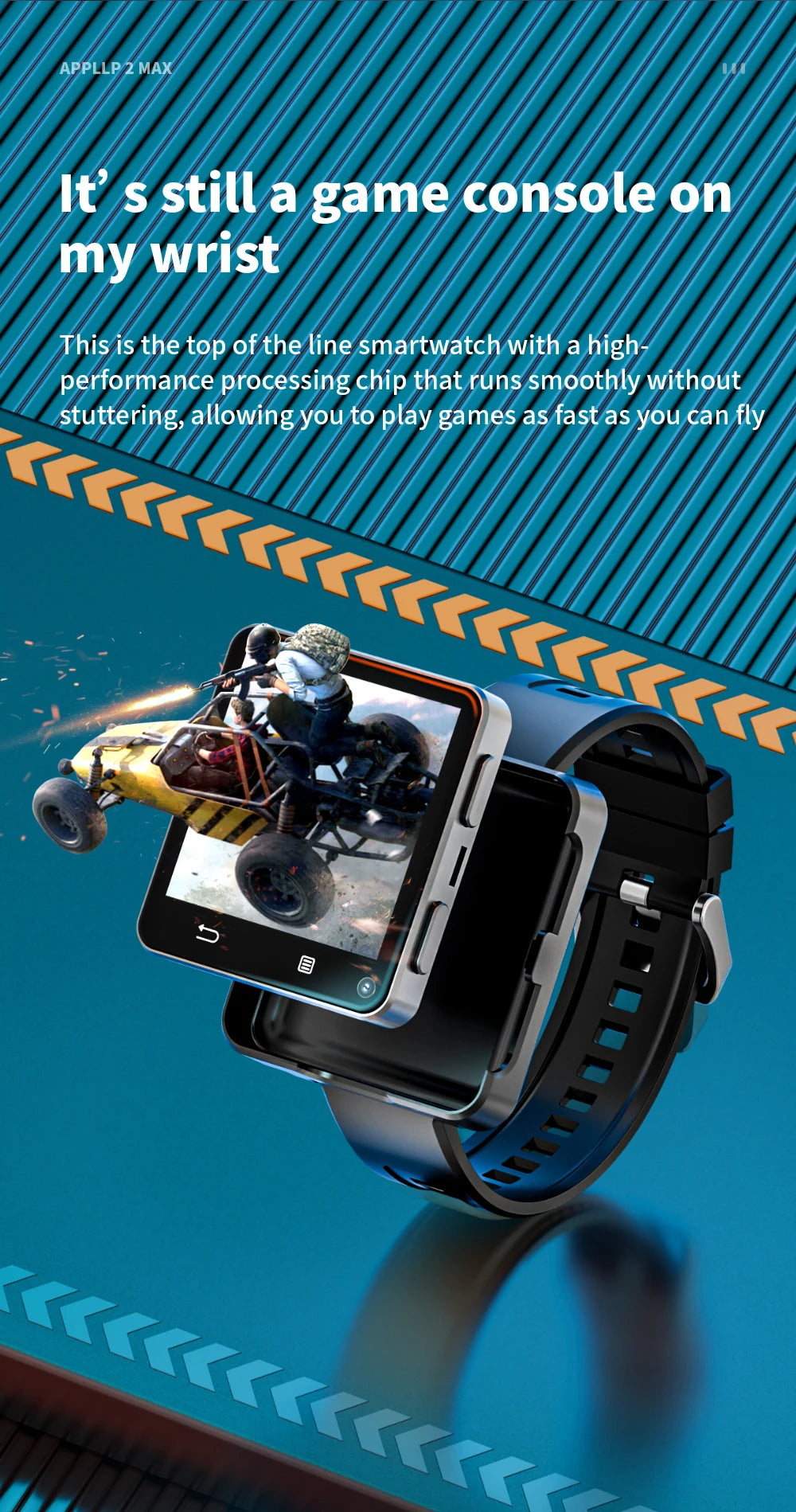 Domars Full Netcom Multi-language Smart Watch 2.64-inch Large Screen 1200mAh Large Battery Video Call APP Downloading