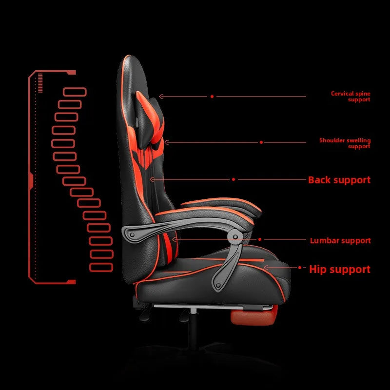 Gaming Chair Ergonomic Computer Desk Chair Reclining Home Office Gaming Chair with Back Support for Extended Sessions Game Chair