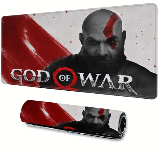 Xxl Mouse Pad God of War Desk Mat Gaming Accessories Keyboard Computer Mousepad Gamer Large Pc Cabinet Office Table Carpet Rug