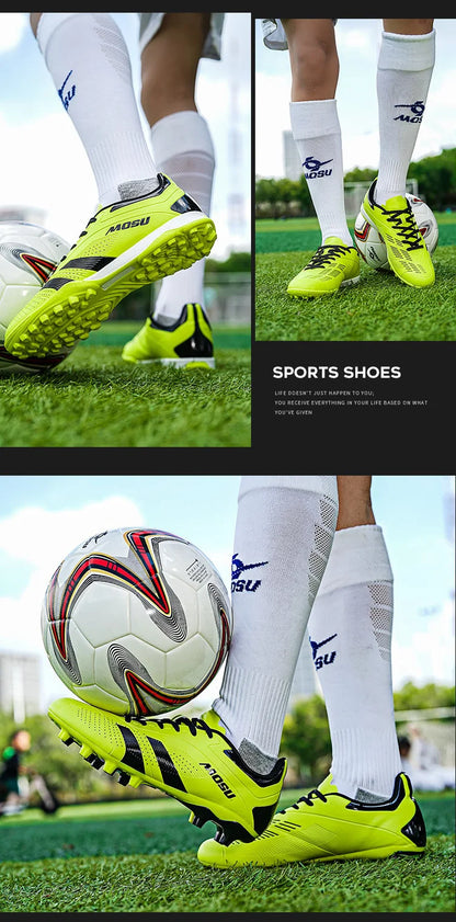 New Men's And Women's Football Shoes, Indoor And Outdoor Sports Shoes With Long Nails And Broken Nails For Football Training Mat