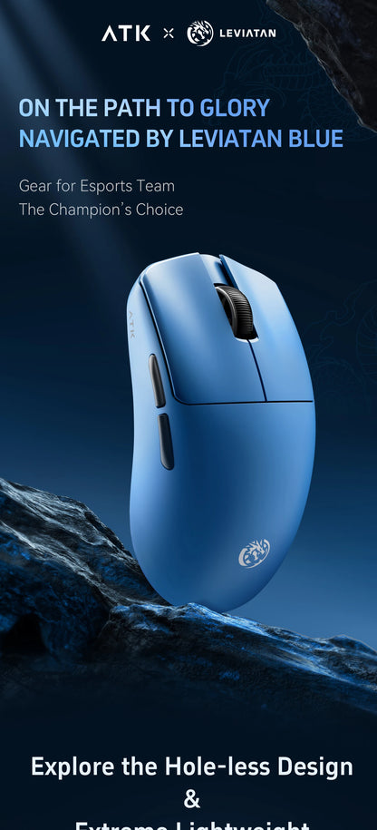 ATK BlazingSky F1 Extreme trådlös gamingmus PAW3950 Ultra Dual-Mode 8000Hz 35g lätt e-sport-FPS-mus