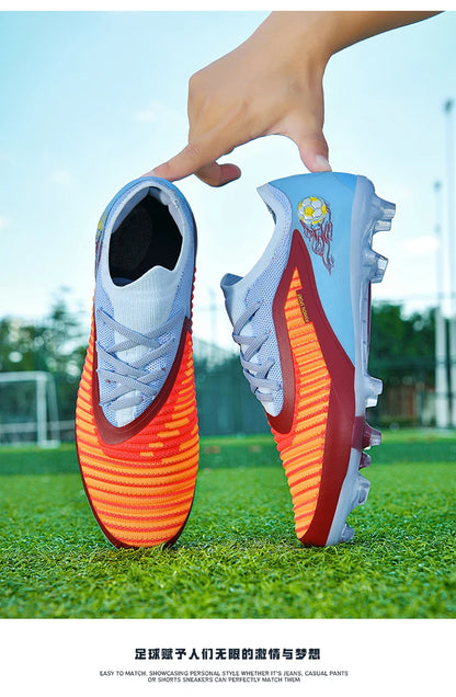 Zapatillas de fútbol profesionales para hombre, nuevas, de alta calidad, rápidas, con tacos para césped artificial, botas profesionales para campo de fútbol, zapatilla baja