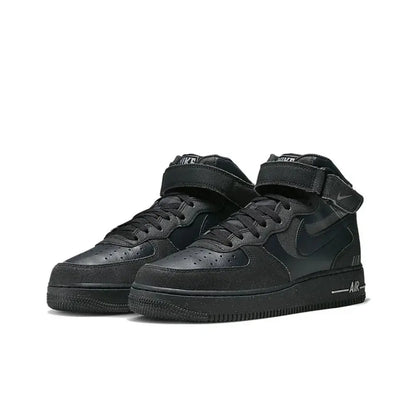 Nike Air Force 1 Mid Top Unisex Classic Sneakers, Cushioned Comfort Durable Design for Casual Streetwear DQ7666-001